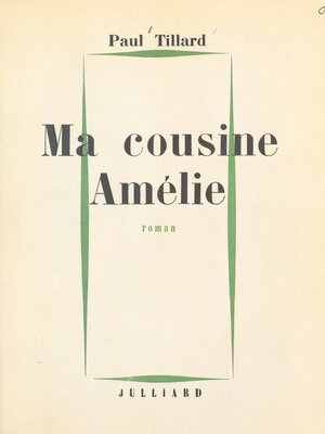 cover image of Ma cousine Amélie